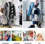 Expandable and Transparent Cat Carrier Backpack for Comfortable Travel