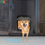 Dog Screen Door with Magnetic Self-Closing and Lockable Function