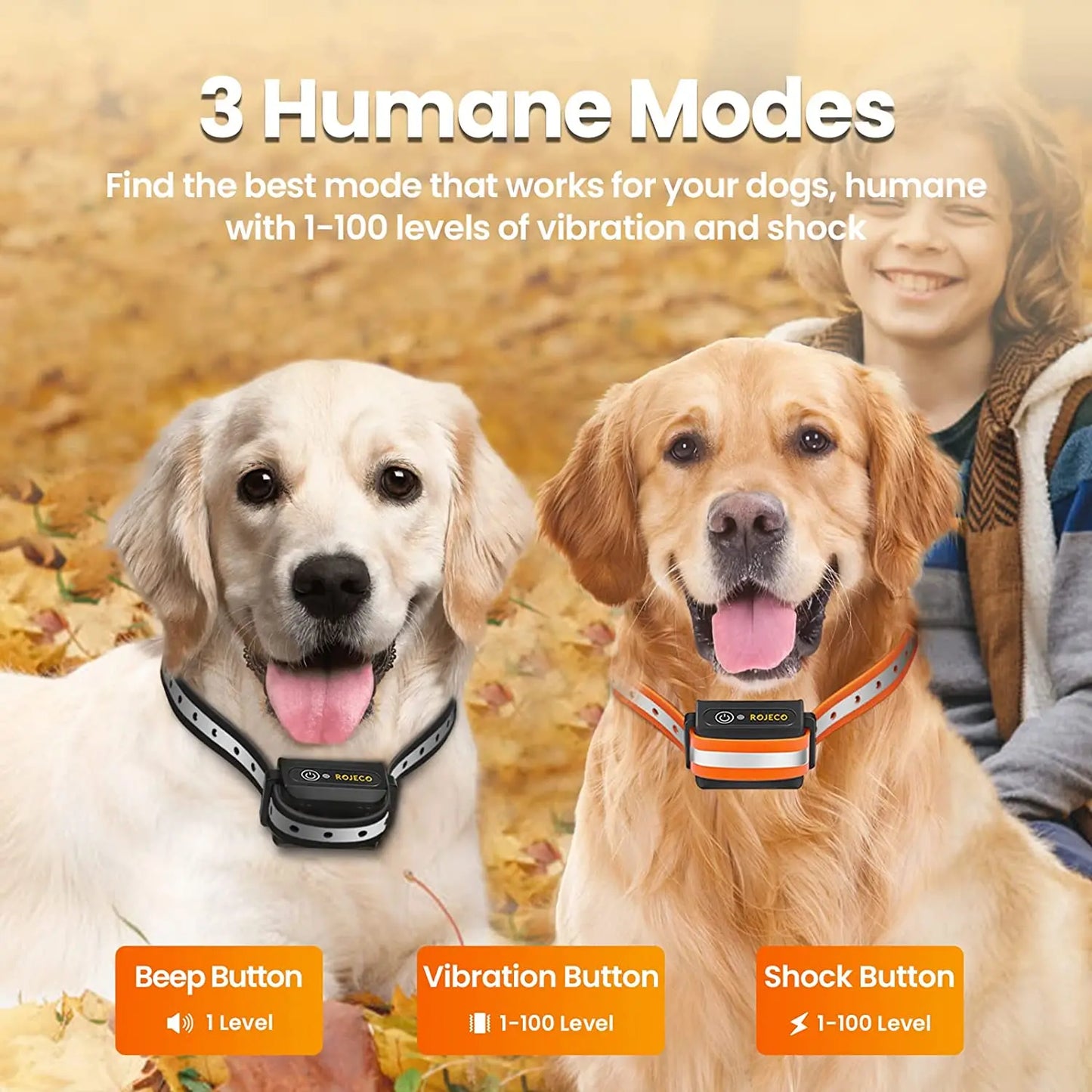 1000m Remote Control Electric Dog Training Collar with Rechargeable Battery 