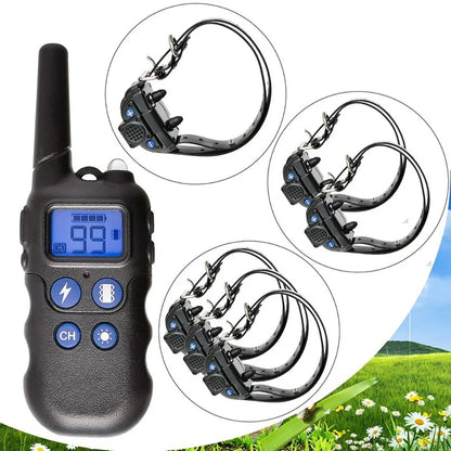 Rechargeable Electric Dog Training Collar with Walkie Talkie