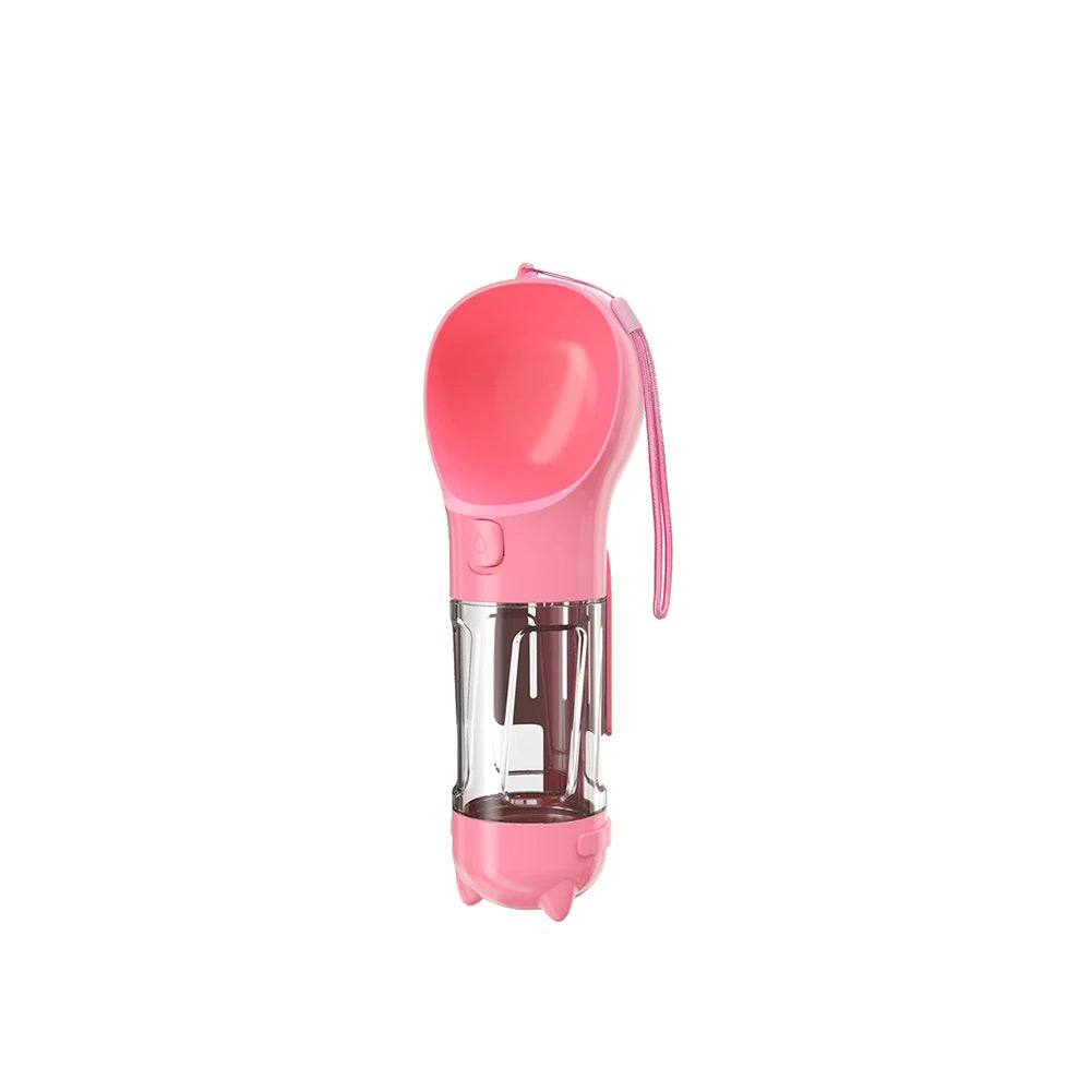 Portable Multifunctional Dog Water Bottle with Poop Dispenser