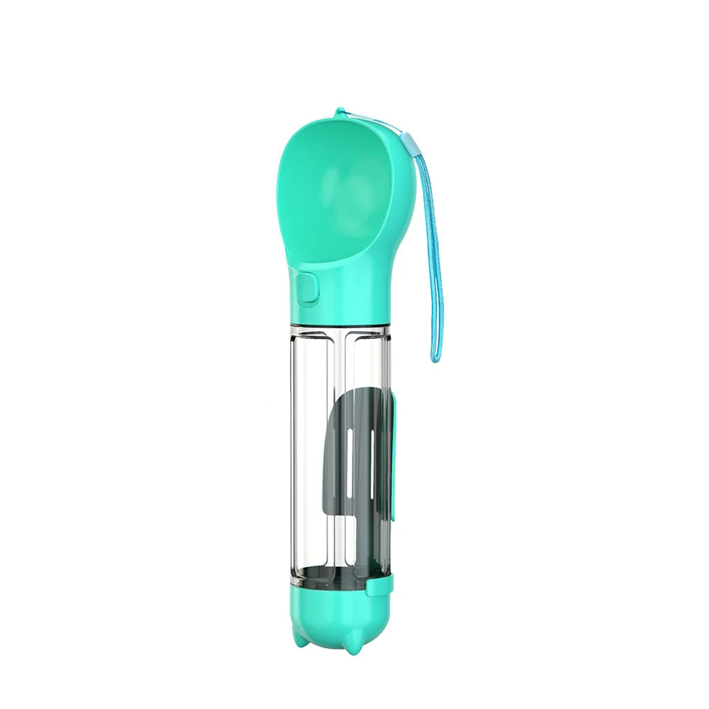 Portable Multifunctional Dog Water Bottle with Poop Dispenser