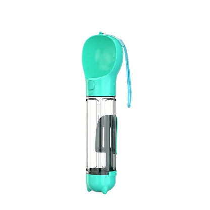 Portable Multifunctional Dog Water Bottle with Poop Dispenser