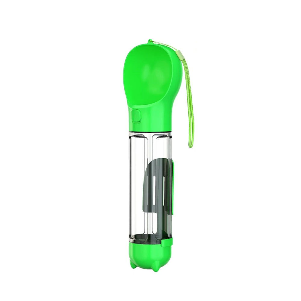 Portable Multifunctional Dog Water Bottle with Poop Dispenser