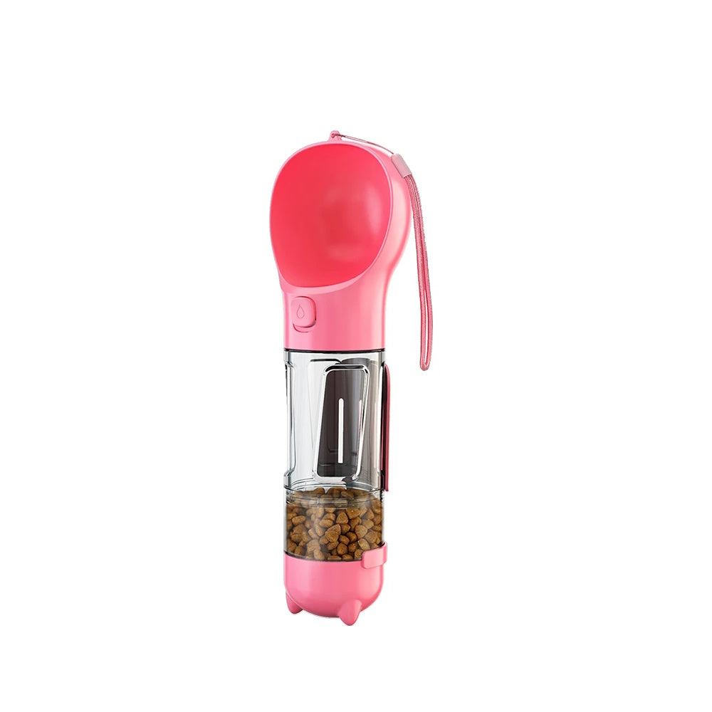 Portable Multifunctional Dog Water Bottle with Poop Dispenser